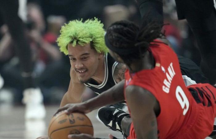 Severely shorthanded Spurs make wild fourth quarter comeback to beat the Blazers