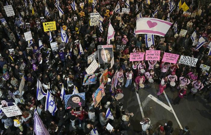 demonstration for the release of hostages in Gaza