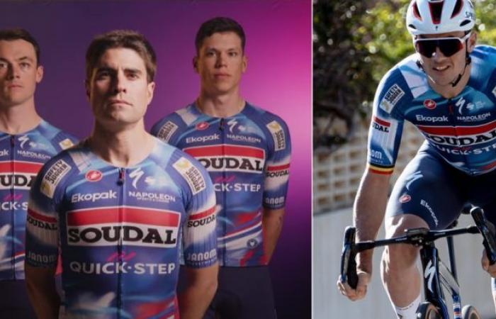 Cycling. Road – The new Soudal Quick-Step jersey from Remco Evenepoel in 2025