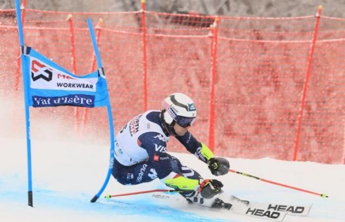 Marco Odermatt leads the Val-d’Isère giant, Alexis Pinturault in the Top 15, Clément Noël fell