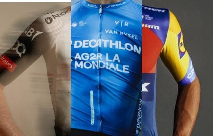 The 2025 jerseys of the World Tour cycling teams in pictures