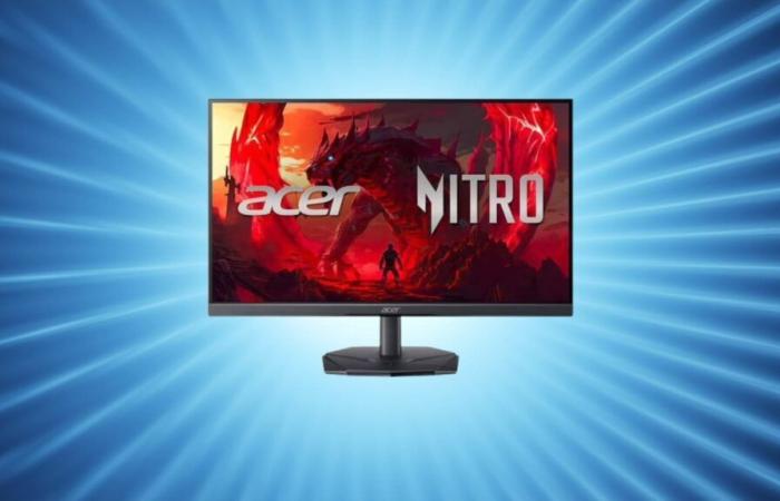 this gaming PC screen costs less than 120 euros and has everything a great