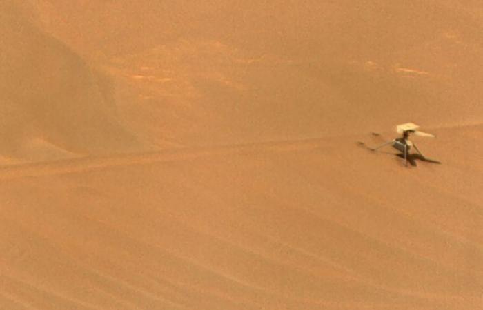 what has become of the small Martian helicopter since its accident?