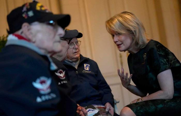 King Philippe and Queen Mathilde meet four veterans of the Battle of the Bulge