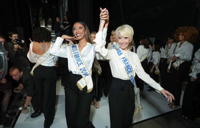 flamboyant return to the stage for Micheline Beaurain, Miss France 1970