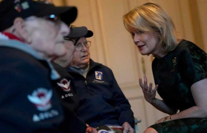 King Philippe and Queen Mathilde meet four veterans of the Battle of the Bulge