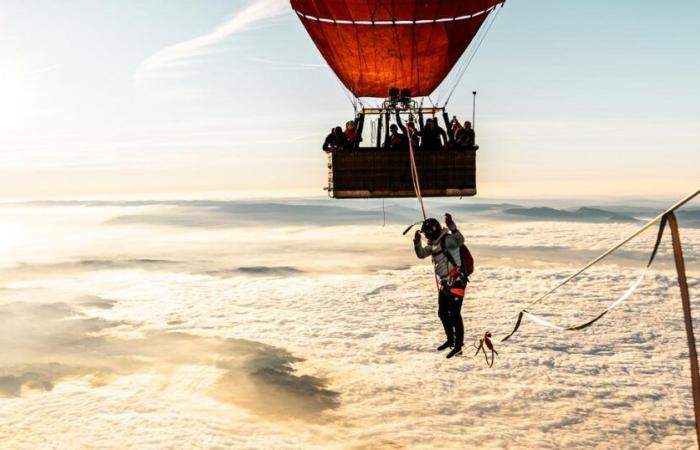 Julien Roux, the extreme tightrope walker who fights vertigo at an altitude of 4,832 meters