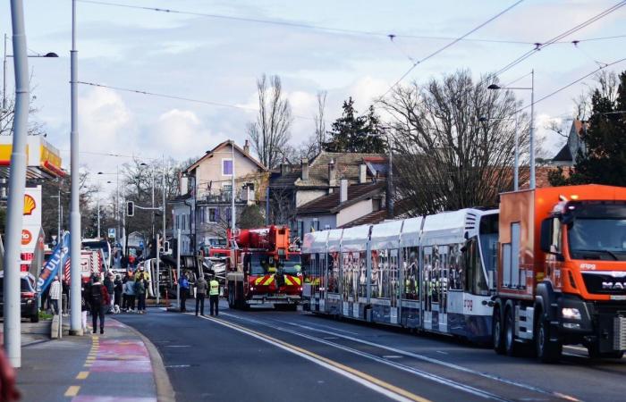 Accident: collision between tram and fire truck at Onex