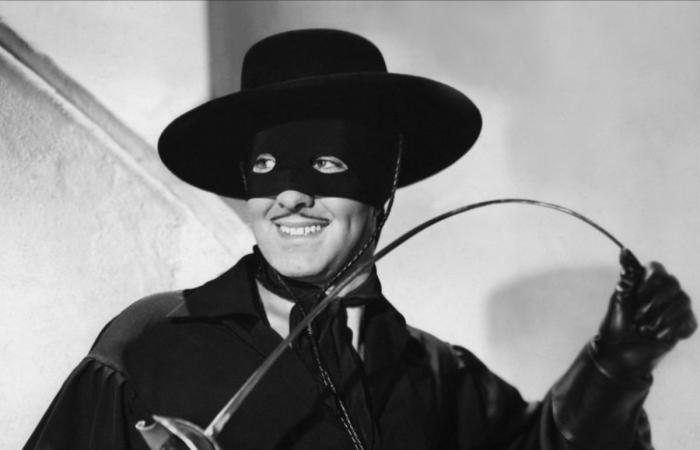 “Zorro”, the masked hero, under the slightly disillusioned costume worn by Jean Dujardin