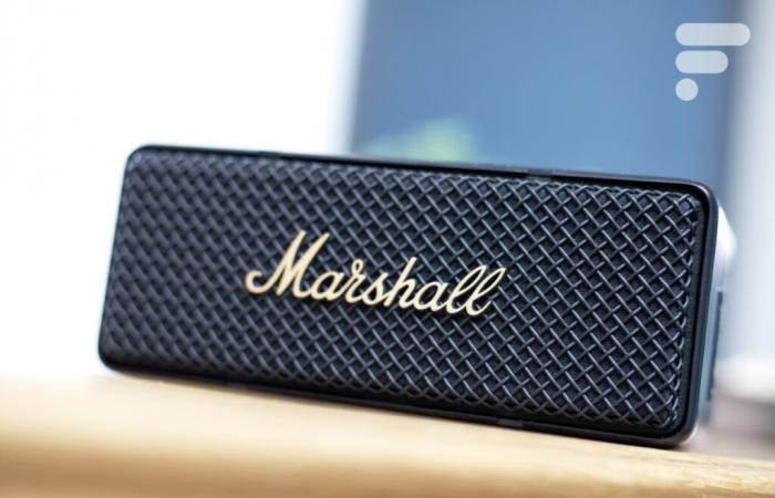 The durable Marshall Emberton II Bluetooth speaker is entitled to a 41% price reduction