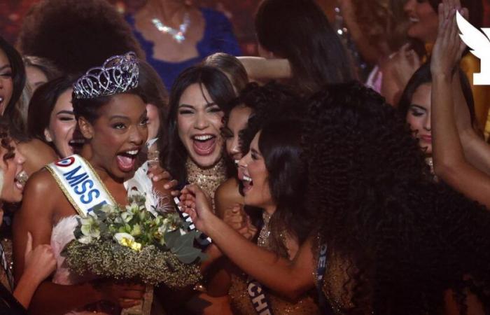 Angélique Angarni-Filopon, Miss Martinique, is crowned in Poitiers