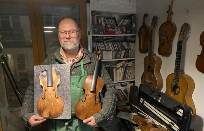 First prize for Loiret crafts, he opens his violin making workshop to us in Orléans