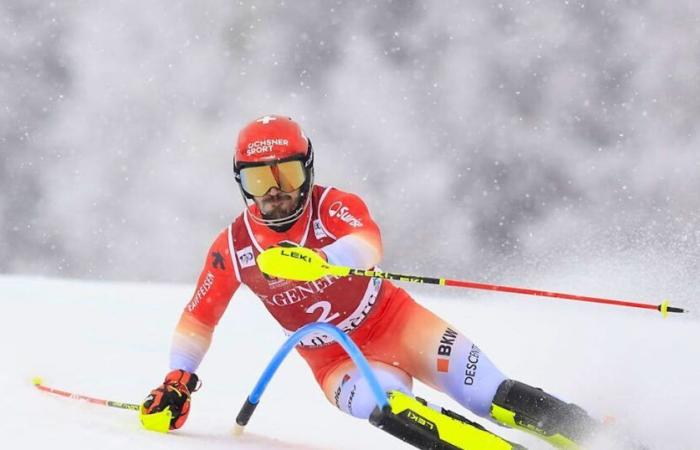 Alpine skiing: Loïc Meillard once again in with a chance of the podium