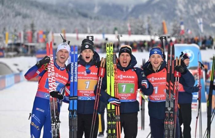 France dominates Norway and wins the men's relay