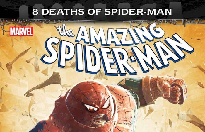 Meet the Spider-Naut, as Spider-Man is enhanced with the power of the Juggernaut in March