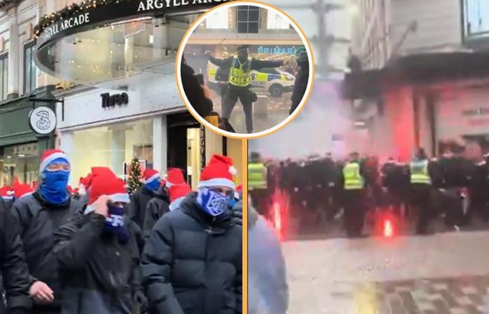 Ugly Scenes In Glasgow As Fans Clash Ahead Of Old Firm Derby