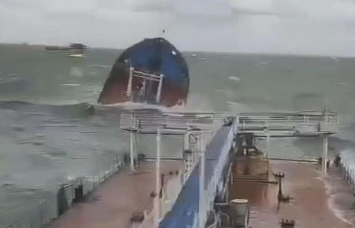 the sinking of two Russian tankers near Crimea raises fears of an ecological disaster