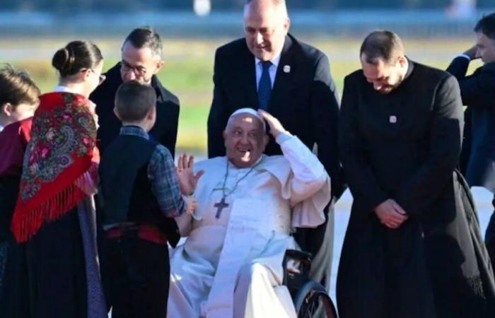 The Pope arrived in Corsica for a historic lightning visit