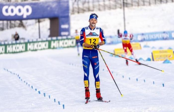 Hugo Lapalus brings a new podium to the French team thanks to his third place during the Davos 20 km