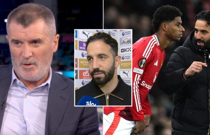 Roy Keane makes ‘poor’ claim as he reacts to Ruben Amorim dropping Marcus Rashford from Man Utd squad – Man Utd