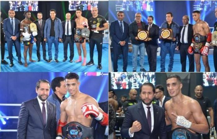 Moroccan champions Yassine Mahsoun and Hamza Rachid win titles at the WMC African Professional Muay Thai Championship in Casablanca