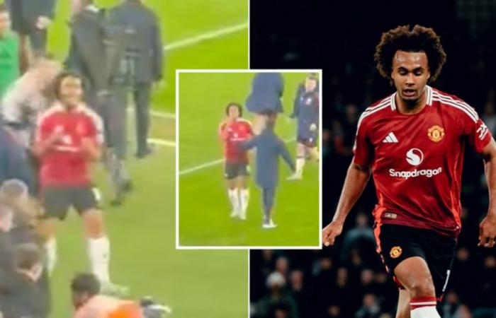 Man City fans are furious with Man Utd striker Joshua Zirkzee after seeing what he did after full time – Man City