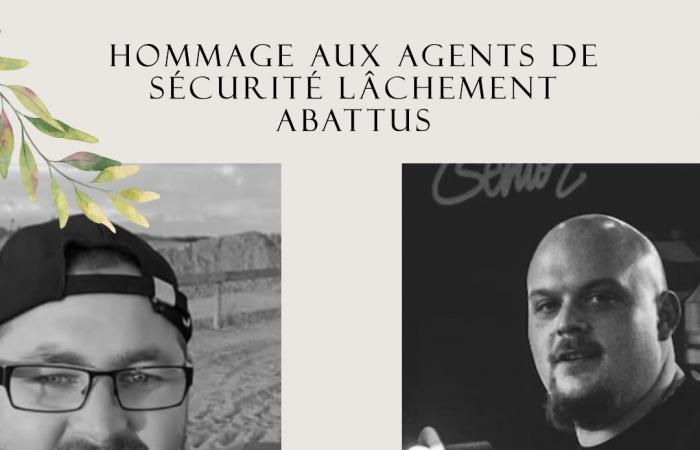 Tribute to Marc and Aurélien, security agents killed at Loon-Plage