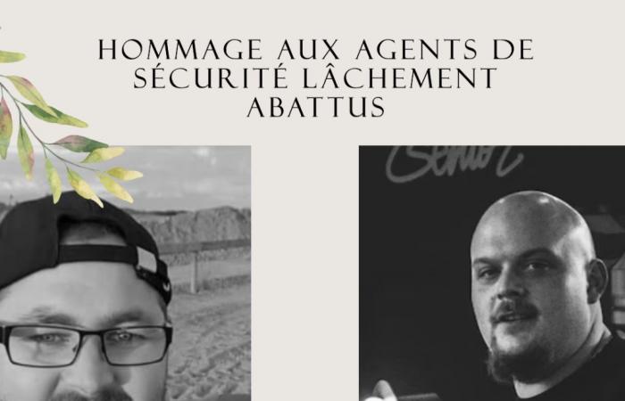 Tribute to Marc and Aurélien, security agents killed at Loon-Plage