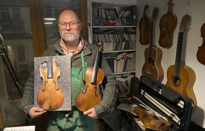 First prize for Loiret crafts, he opens his violin making workshop to us in Orléans