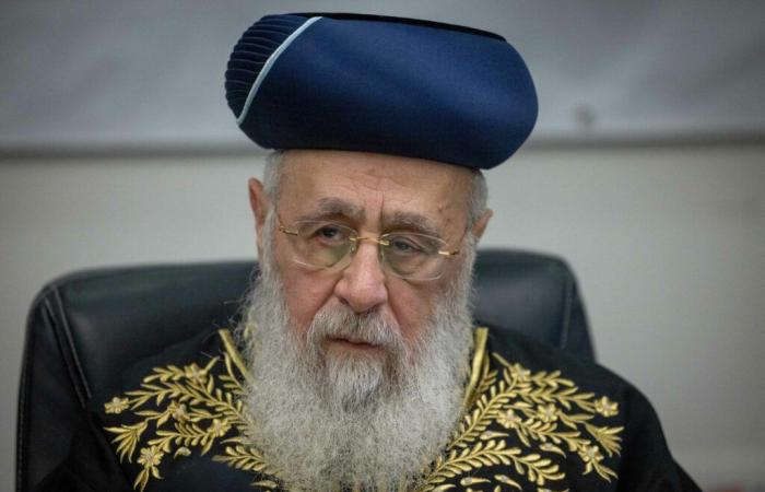 Controversy: Former Sephardic Chief Rabbi Advises Young People Not to Join the Army