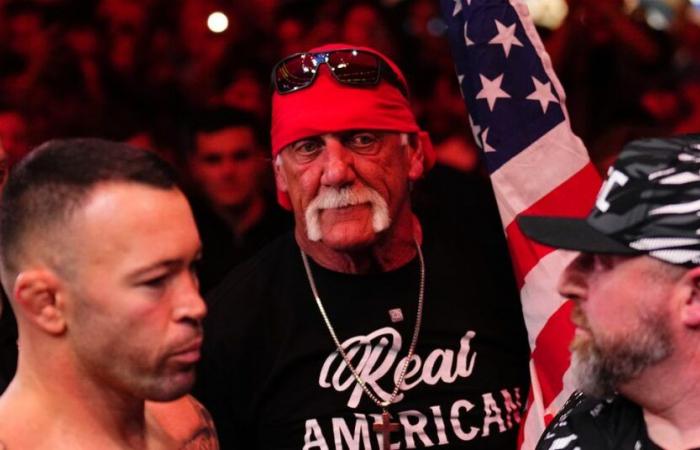 Watch Colby Covington walk out with Hulk Hogan and his ‘Real American’ theme song at UFC Tampa