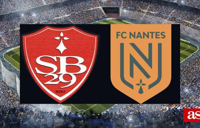 Brest 2-1 Nantes: results, summary and goals