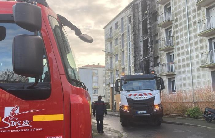 Arson in Poitiers. A 75-year-old lady in absolute emergency, burned to the respiratory tract