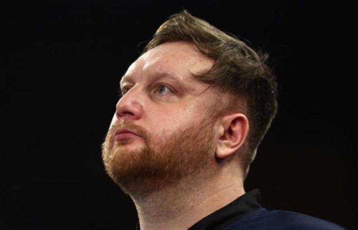 Cameron Menzies in tears during shock World Darts Championship defeat