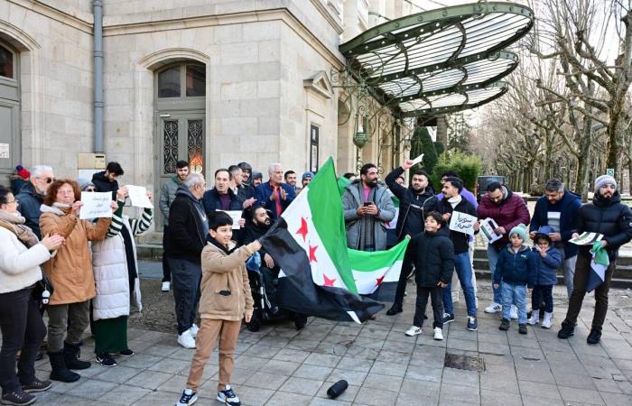 Syrians from Haute-Loire celebrate the end of Bashar Al-Assad's regime in Puy-en-Velay