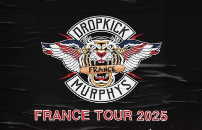 Dropkick Murphys in concert at the Adidas Arena in Paris in November 2025