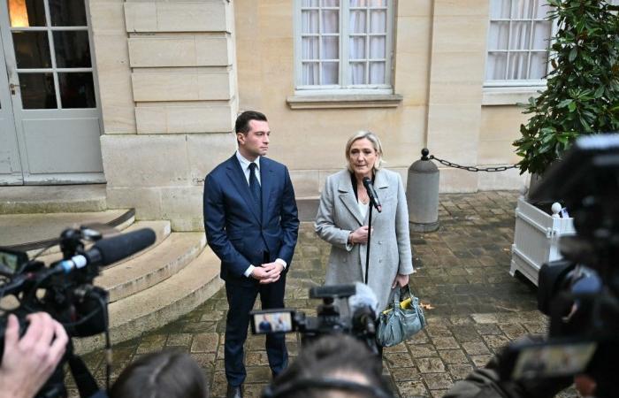 LIVE – New government: we “were listened to” by François Bayrou, assures Marine Le Pen