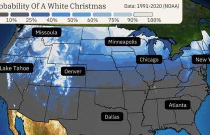 White Christmas Forecast 2024 | Weather.com