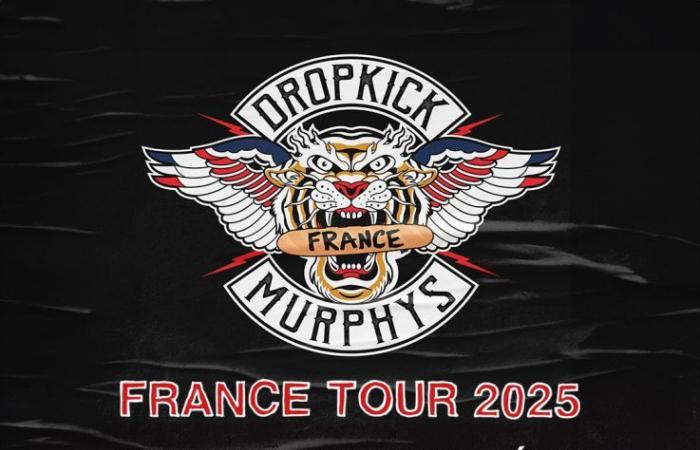 Dropkick Murphys in concert at the Adidas Arena in Paris in November 2025