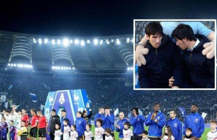 Lazio-Inter, the parents of Flavio and Francesco, twins who died a month apart, on the pitch at the Olimpico