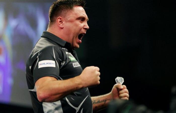 Gerwyn Price eases past Keane Barry to reach third round at Alexandra Palace