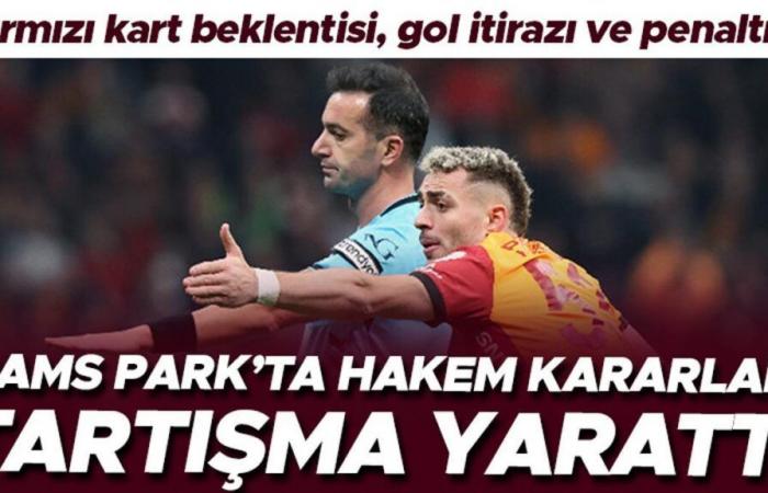 Controversial decisions in the Galatasaray – Trabzonspor match! Red card, goal cancellation objection and penalty…