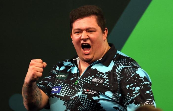 ‘It’s painful losing to an average player,’ admits Scots darts star as he crashes out of Ally Pally after bizarre moment