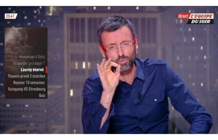 A “technical problem” prevents the L’Équipe channel from broadcasting “L’Équipe du soir” with Olivier Ménard