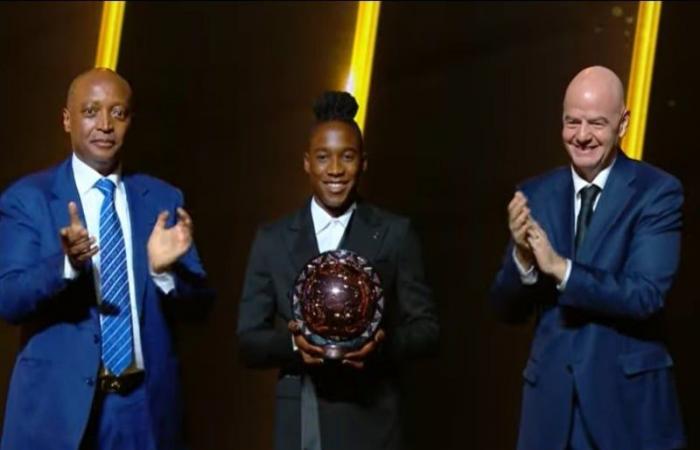 The CAF Women’s Golden Ball goes to Zambian Barbara Banda