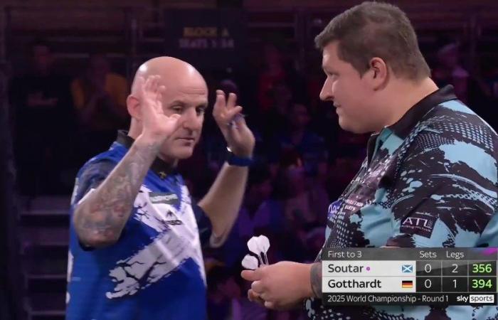 World Darts Championship clash SUSPENDED after player’s rare blunder leaving fans in shock