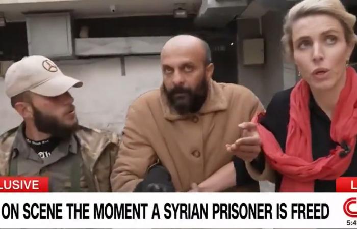 Syria: the man “released” from prison live by CNN is said to be a lieutenant in Assad’s Intelligence, he is said to have killed and tortured civilians