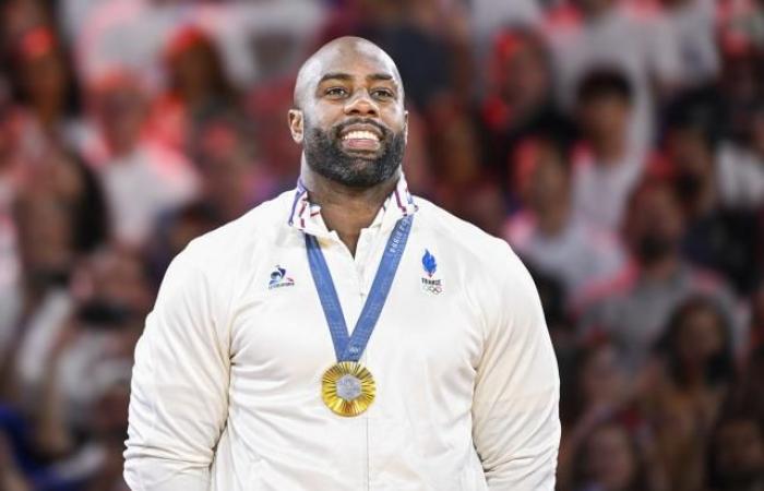 Teddy Riner with the Blues at the Paris Grand Slam in early February