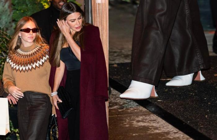 Sydney Sweeney Steps Out in Amina Muaddi Boots Again for Outing With Sofia Vergara in NYC