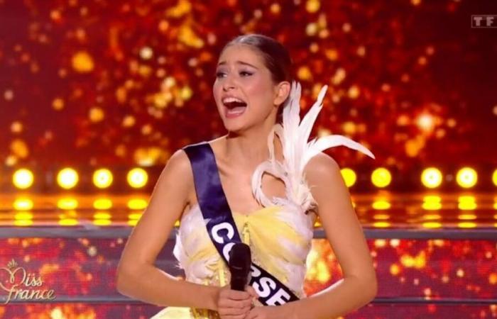 this embarrassing moment experienced live by Miss Corsica 2024